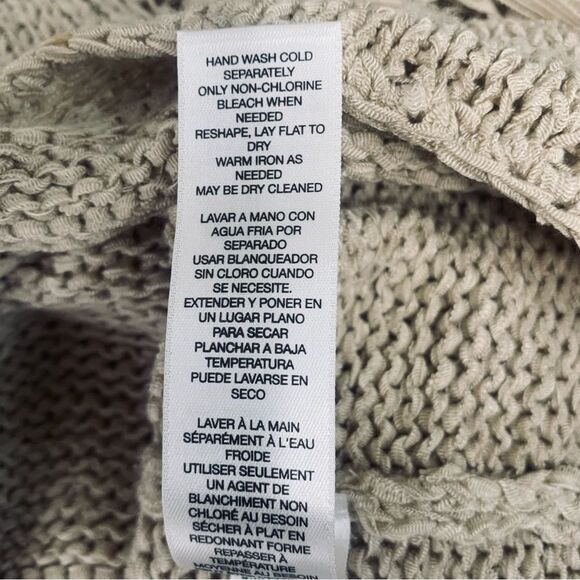 Chico’s Tarrin Artisanal Weaving Fringe Sleeves Poncho Style Sweater Sz … - Picture 7 of 12